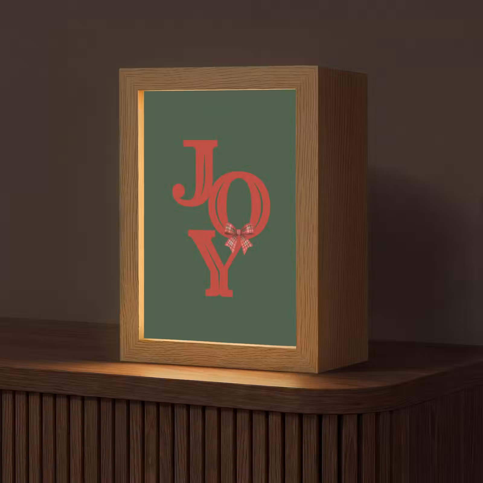 Gepersonaliseerde Lightbox - Tekst - Kerst - Rood — 1