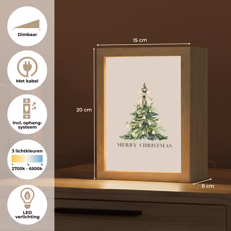 Gepersonaliseerde Lightbox - Kerst - Kerstboom - Tekst — 7