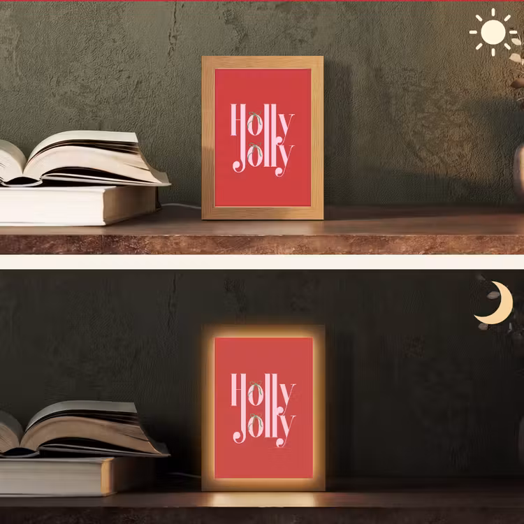 Gepersonaliseerde Lightbox - Kerst - Roze - Rood - Tekst — 5
