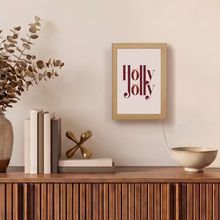 Gepersonaliseerde Lightbox - Tekst - Kerst - Bruin — 4