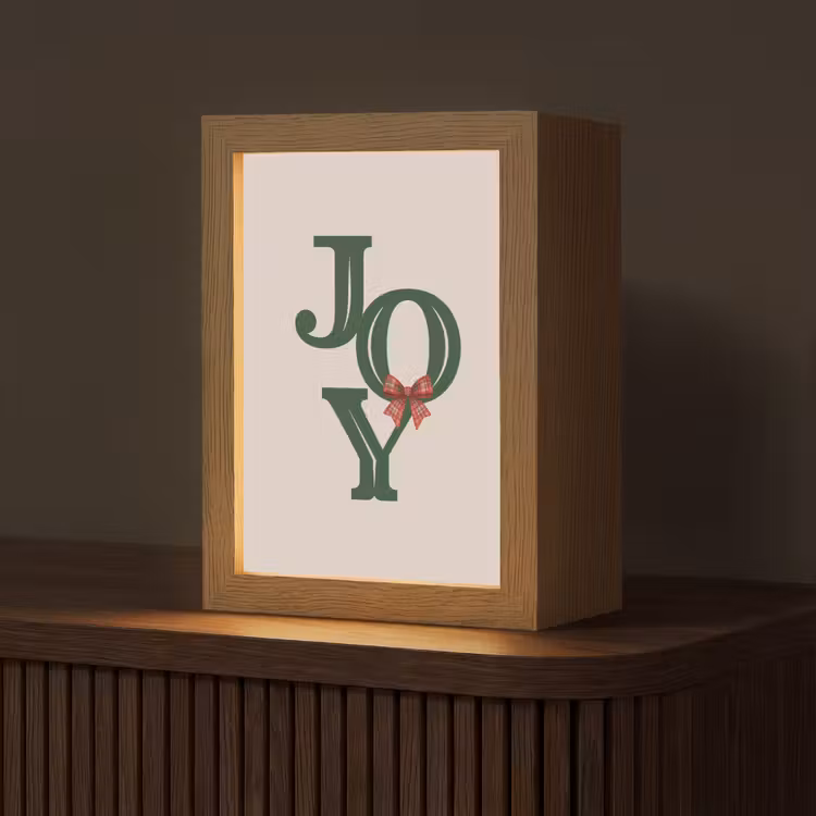 Gepersonaliseerde Lightbox - Tekst - Kerst - Groen — 1