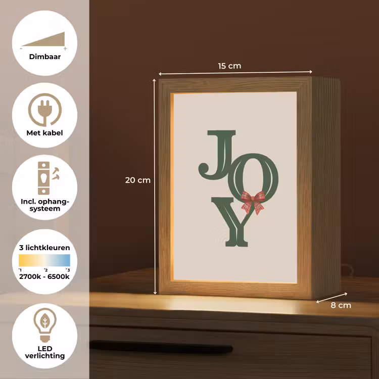 Gepersonaliseerde Lightbox - Tekst - Kerst - Groen — 7