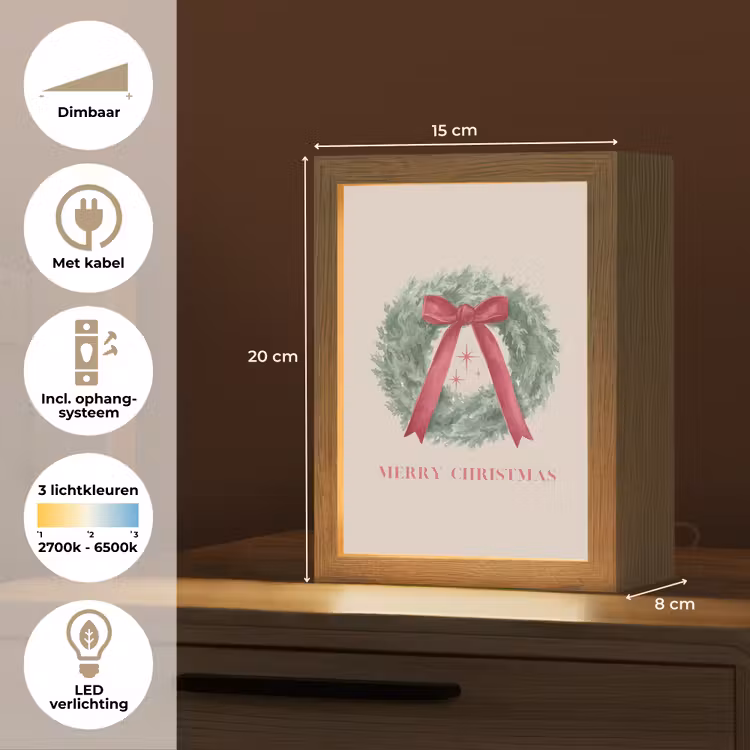 Gepersonaliseerde Lightbox - Winter - Kerst - Tekst — 7