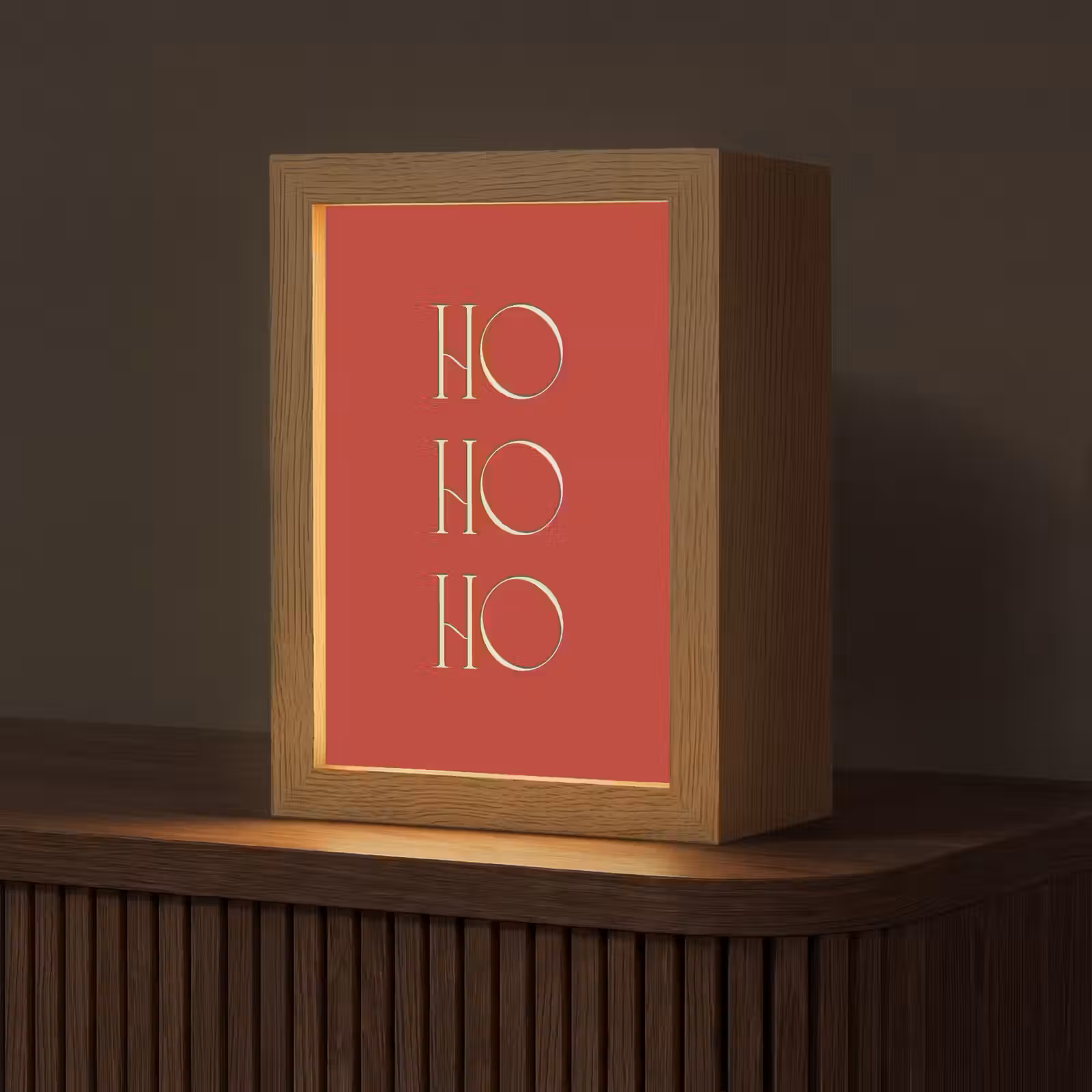 Gepersonaliseerde Lightbox - Tekst - Kerst - Modern - Rood — 1