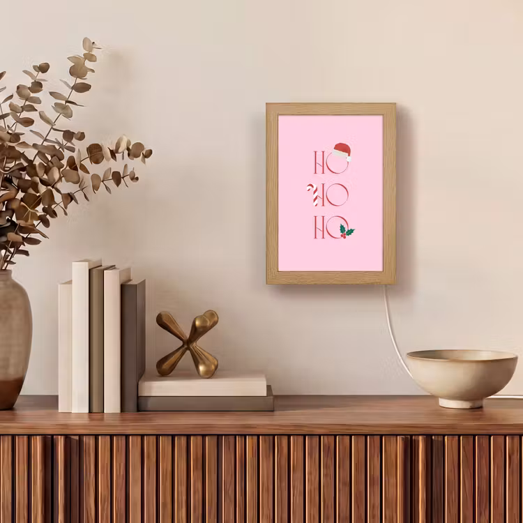 Gepersonaliseerde Lightbox - Kerst - Tekst - Roze - Illustratie — 4