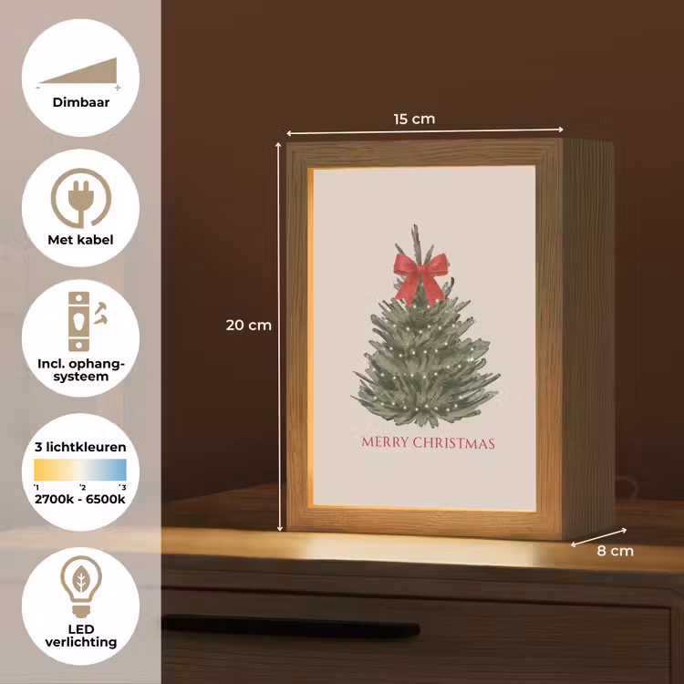 Gepersonaliseerde Lightbox - Tekst - Kerst - Kerstboom — 7