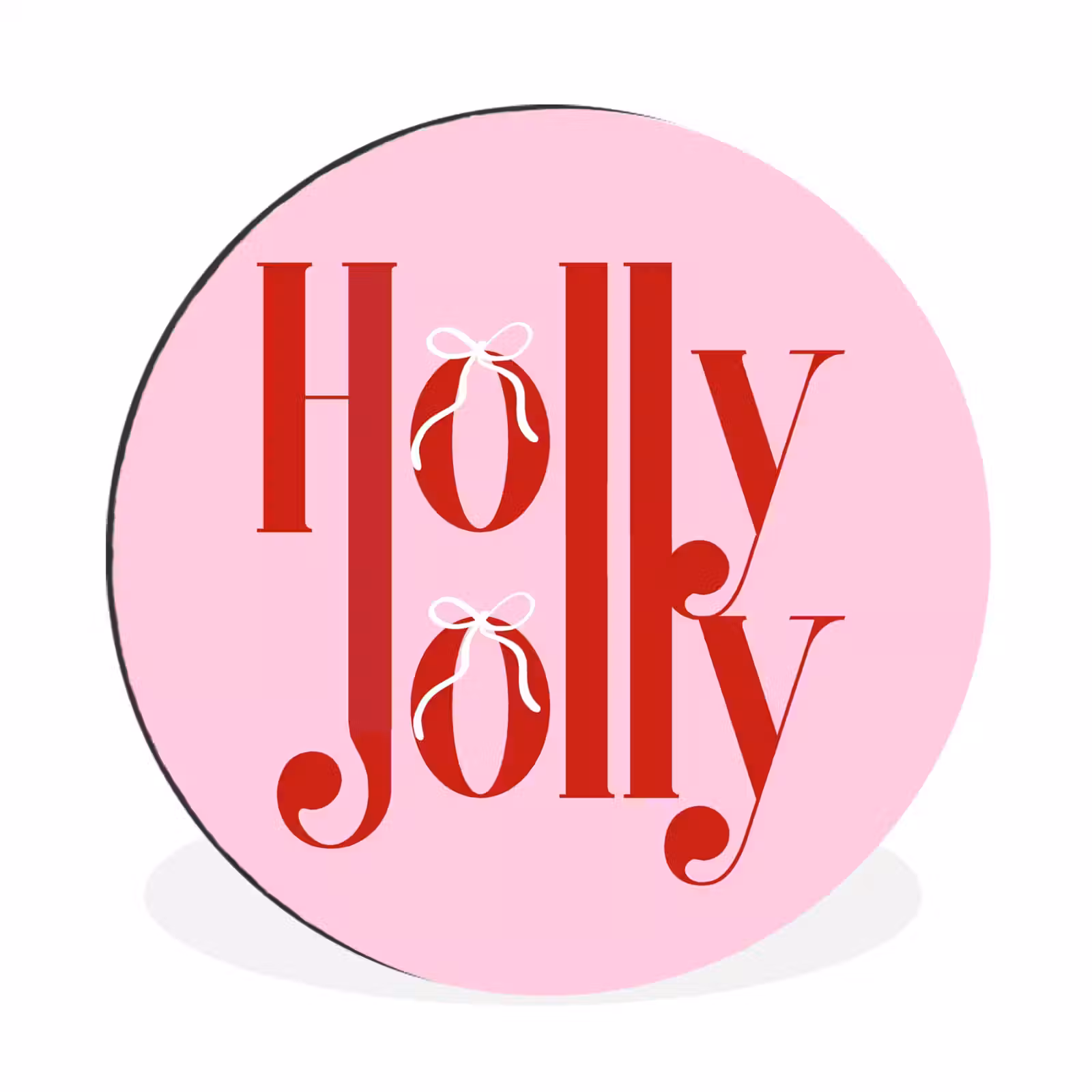 Kerst - Tekst - Rood - Roze — 1