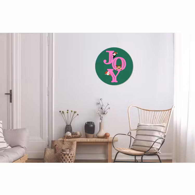 Joy - Kerst - Animatie - Roze - Groen — 2