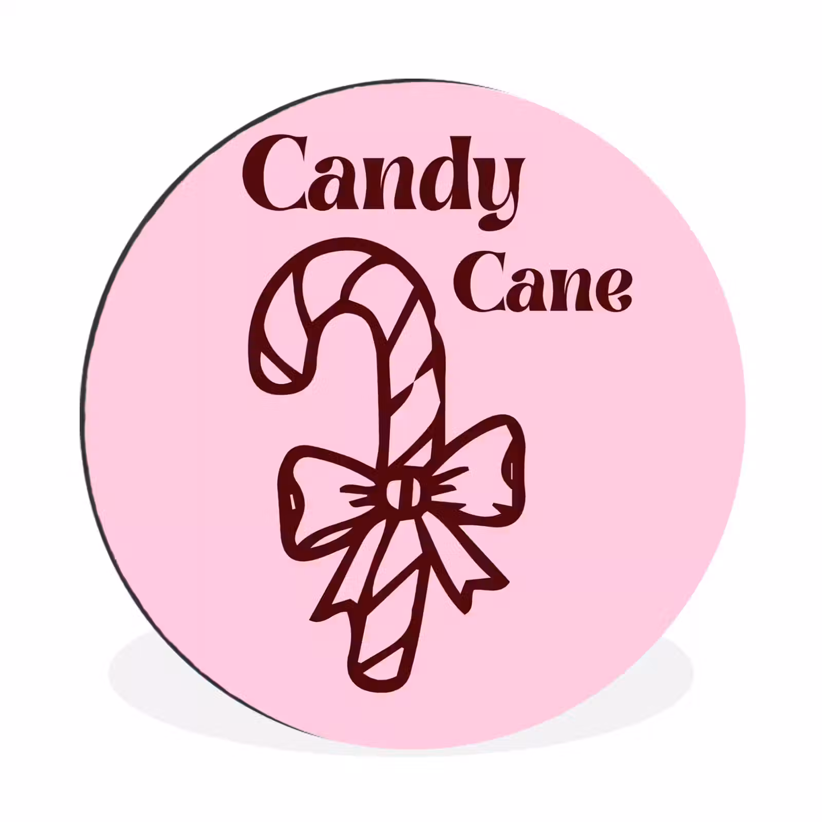Kerst - Snoep - Tekst - Bruin - Roze — 1