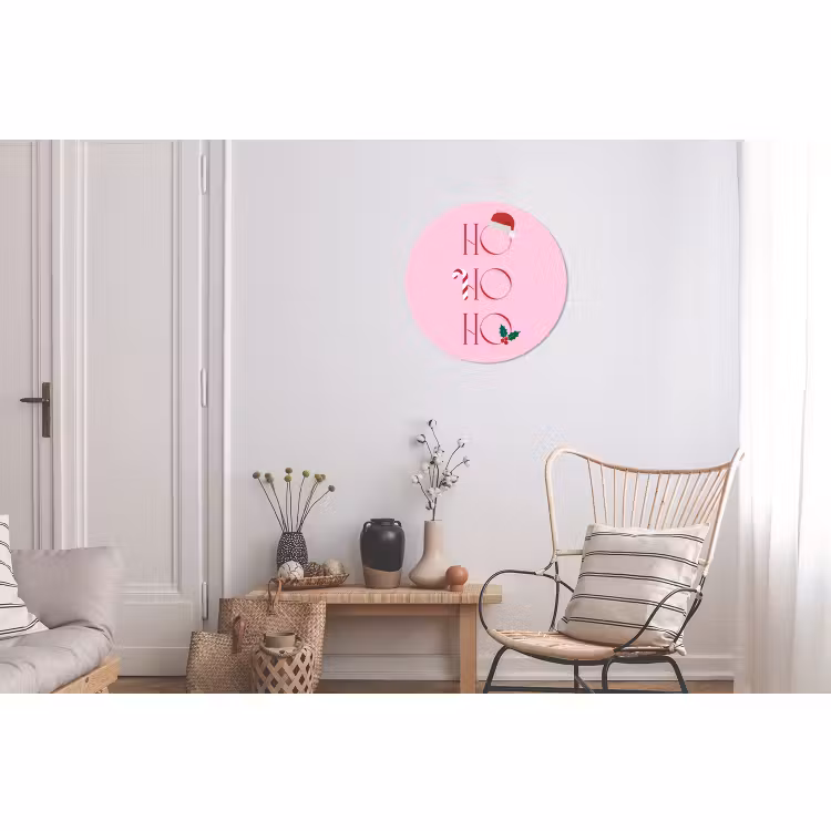 Kerst - Tekst - Roze - Illustratie — 2