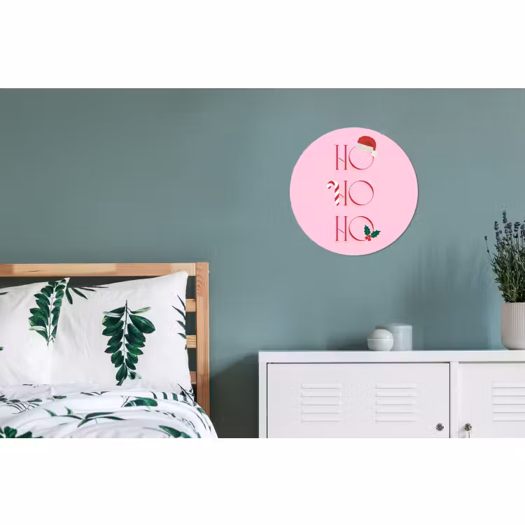 Kerst - Tekst - Roze - Illustratie — 4