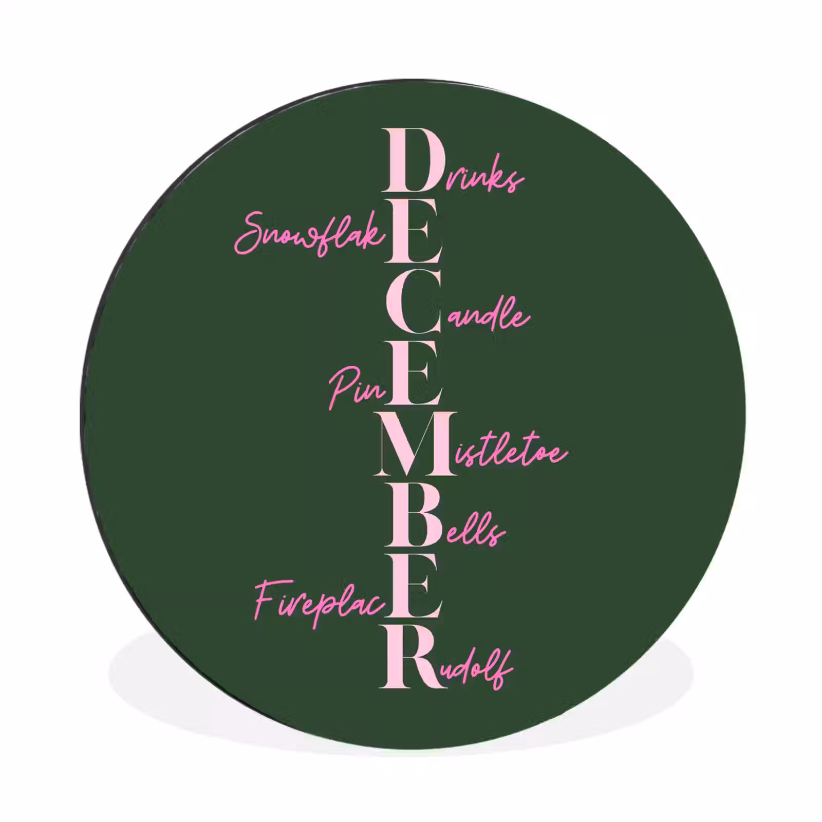 December - Tekst - Kerst - Groen — 1