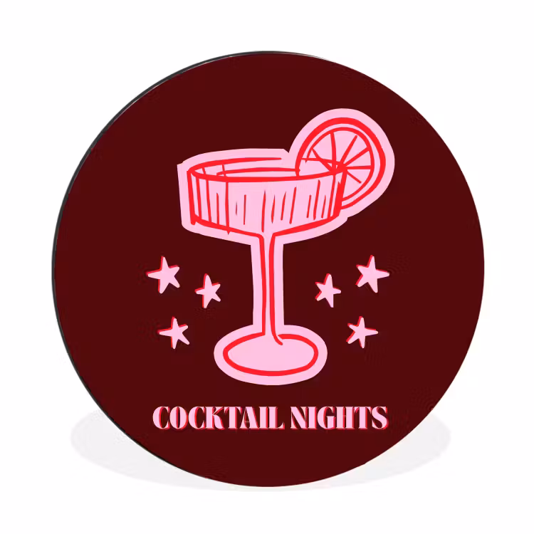 Cocktail - Kerst - Burgundy - Roze