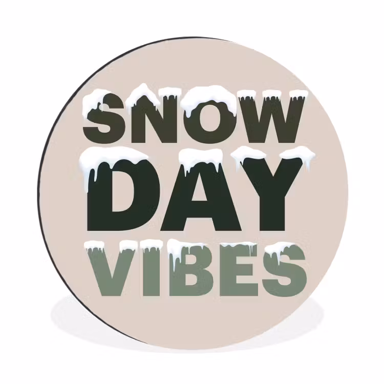 Sneeuw - Tekst - Kerst - Beige — 1