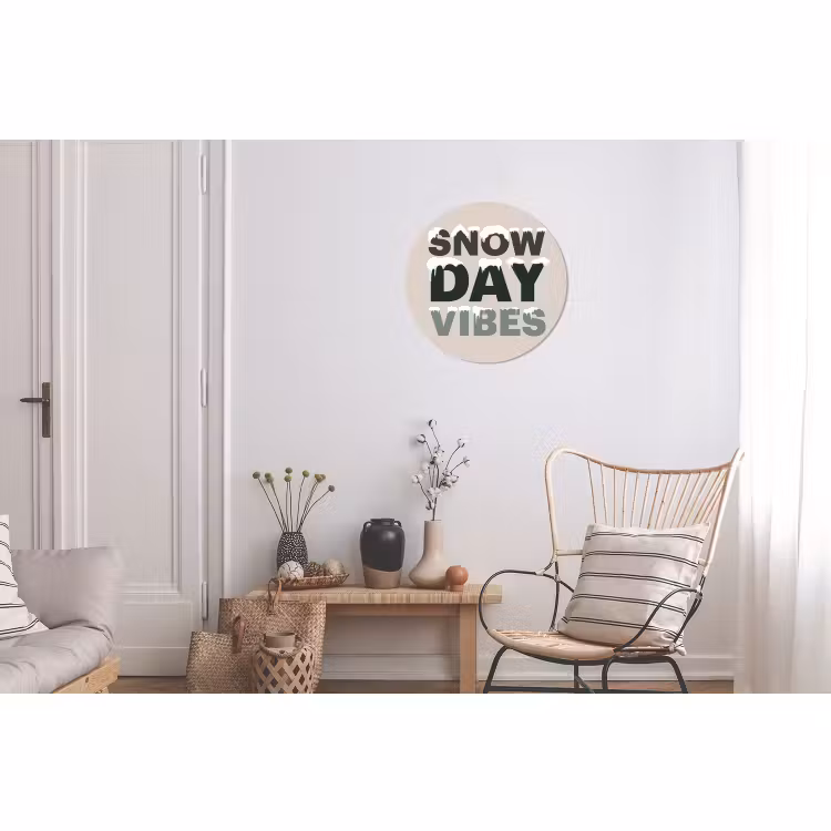 Sneeuw - Tekst - Kerst - Beige — 2