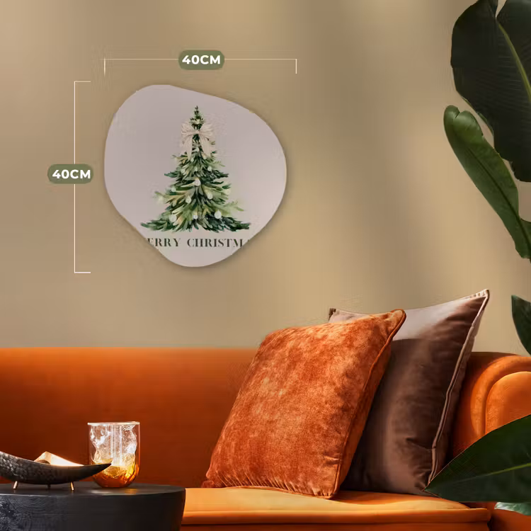 Organisch schilderij - Forex - Kerst - Kerstboom - Tekst — 4