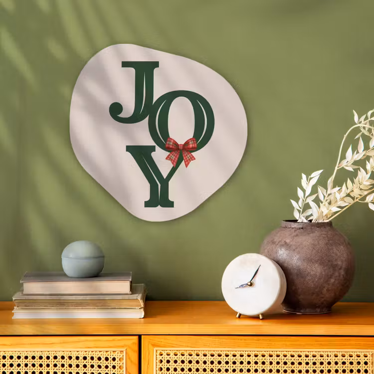 Organisch schilderij - Forex - Tekst - Kerst - Groen — 2
