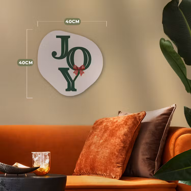 Organisch schilderij - Forex - Tekst - Kerst - Groen — 4