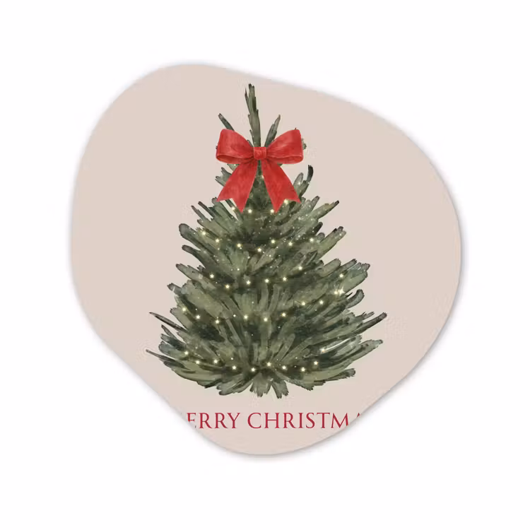 Organisch schilderij - Forex - Tekst - Kerst - Kerstboom — 1