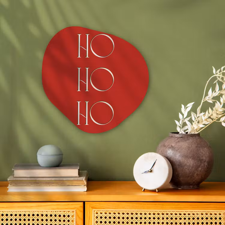 Organisch schilderij - Forex - Tekst - Kerst - Modern - Rood — 2