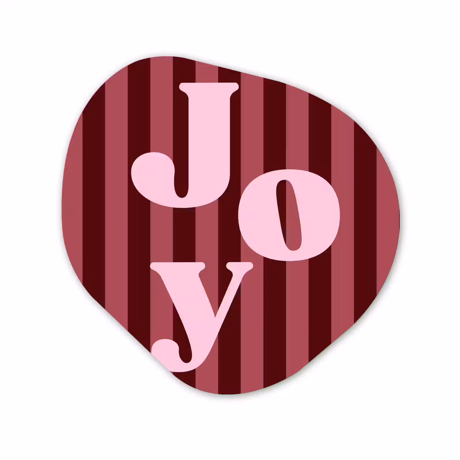 Organisch schilderij - Forex - Joy - Kerst - Tekst - Roze — 1