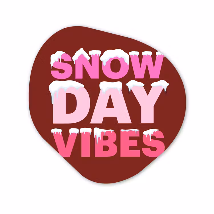 Organisch schilderij - Forex - Kerst - Tekst - Sneeuw - Rood - Roze — 1