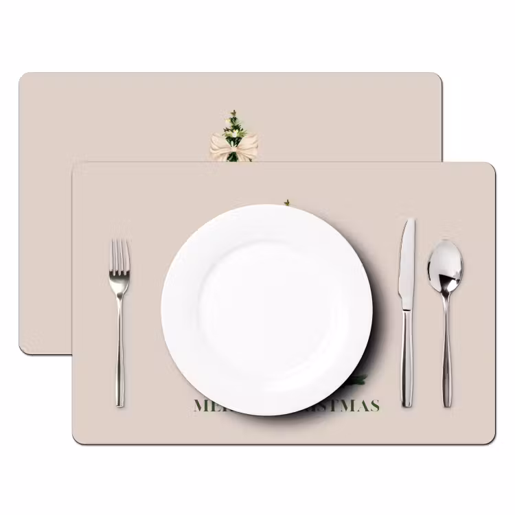 Placemat - 6 stuks - Kerst - Kerstboom - Tekst — 2