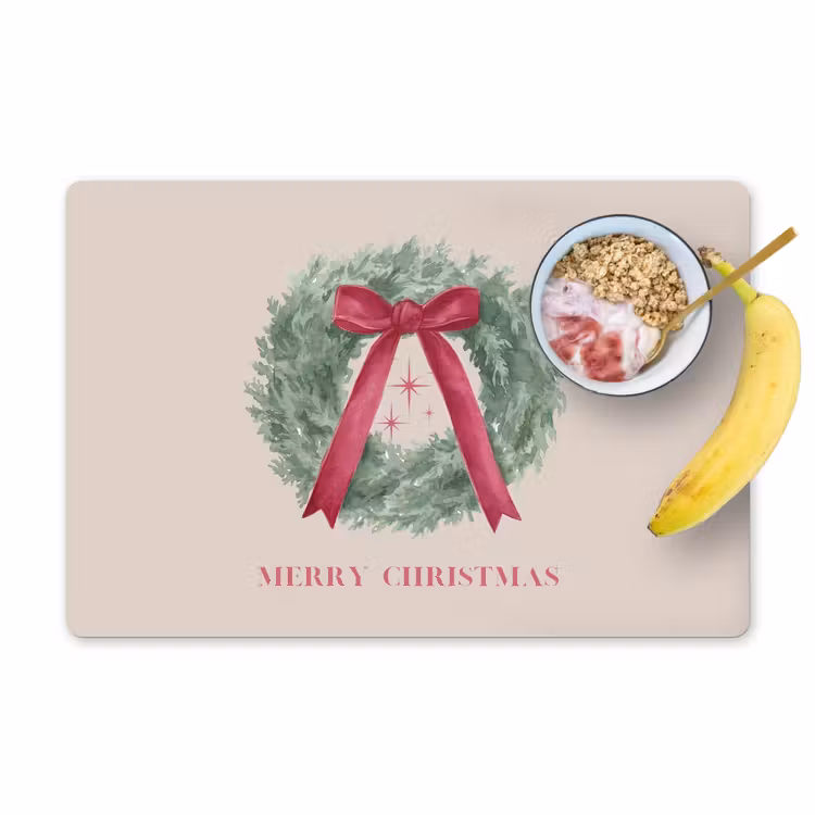 Placemat - 6 stuks - Winter - Kerst - Tekst — 1