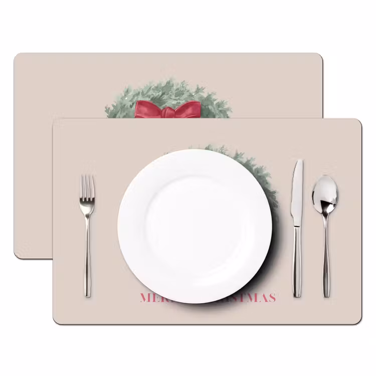 Placemat - 6 stuks - Winter - Kerst - Tekst — 2