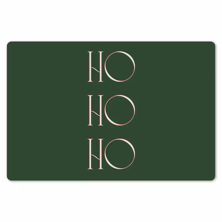 Placemat - 6 stuks - Tekst - Kerst - Modern - Groen — 7