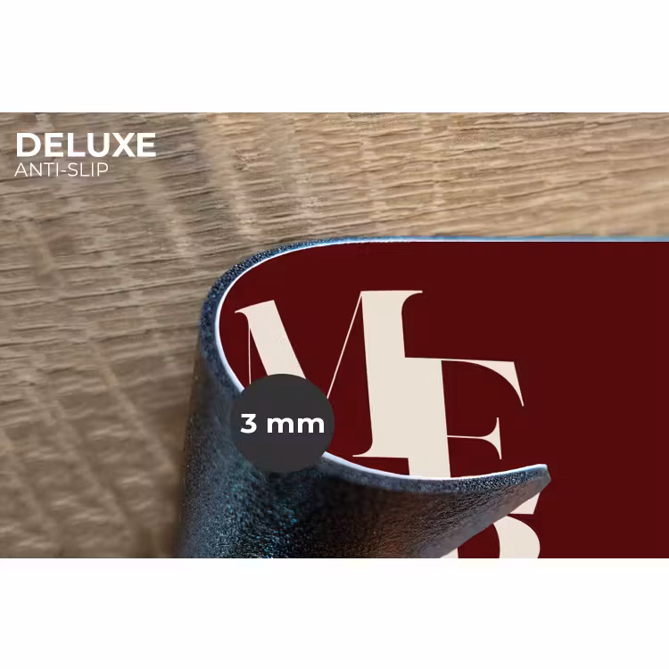 Placemat - 6 stuks - Merry - Tekst - Donker - Rood — 4