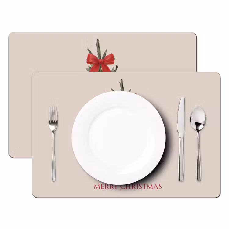 Placemat - 6 stuks - Tekst - Kerst - Kerstboom — 2