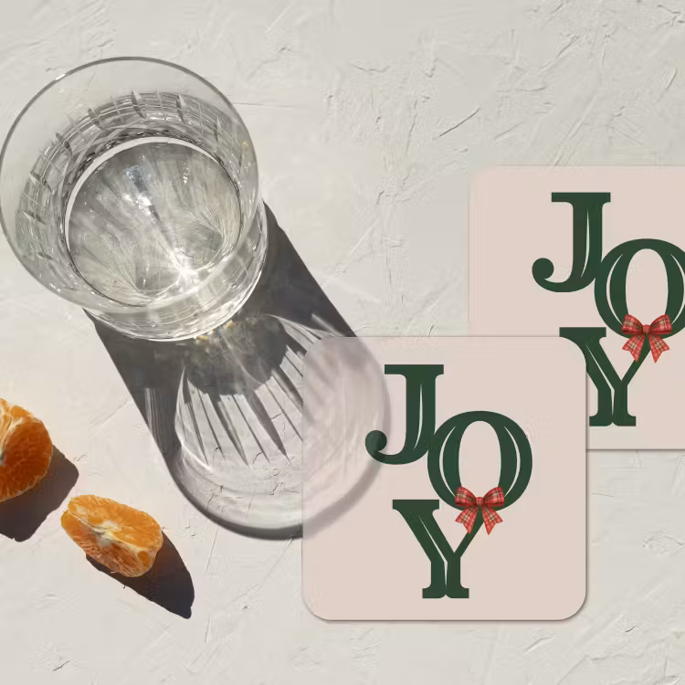 Onderzetter - Tekst - Kerst - Groen — 2