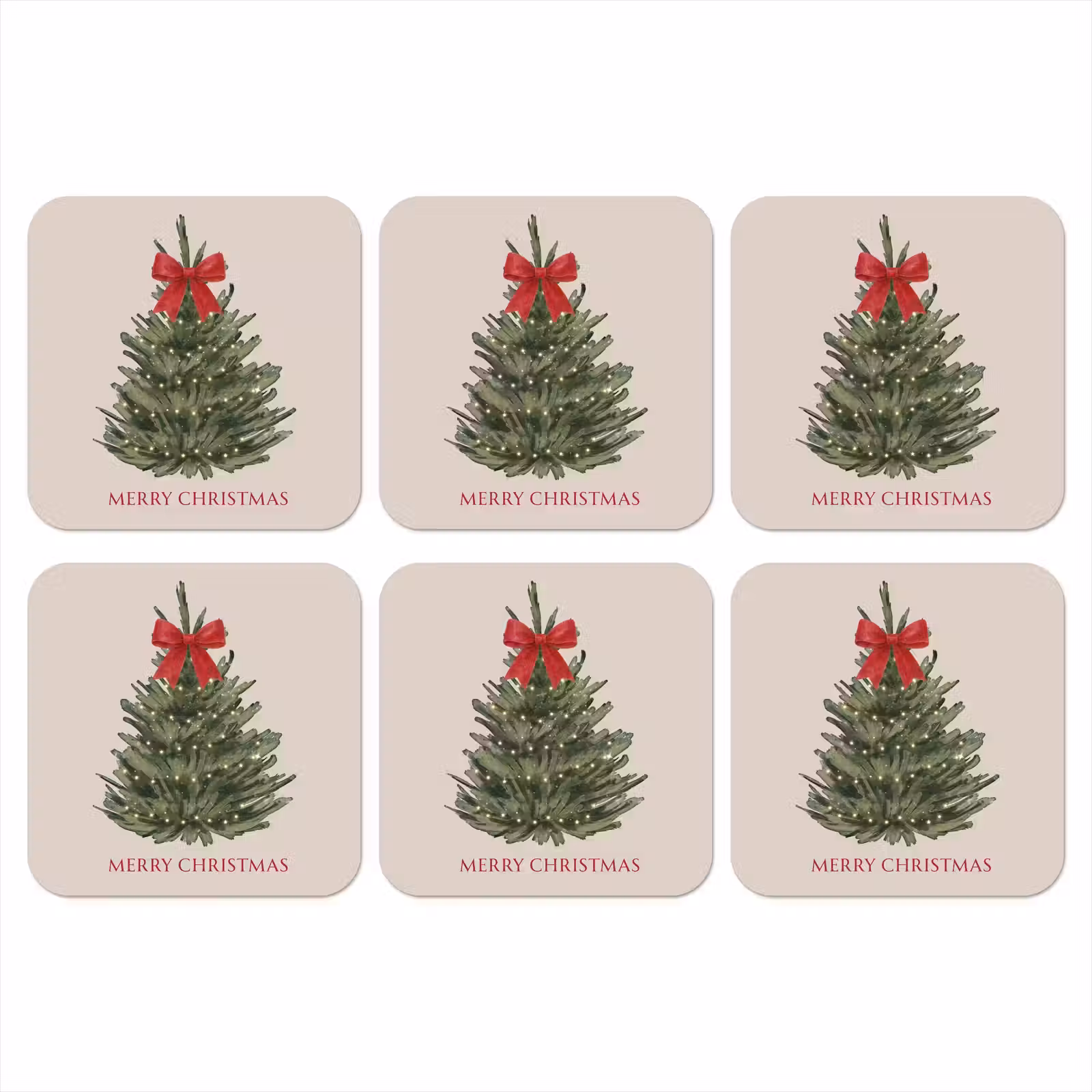 Onderzetter - Tekst - Kerst - Kerstboom — 1