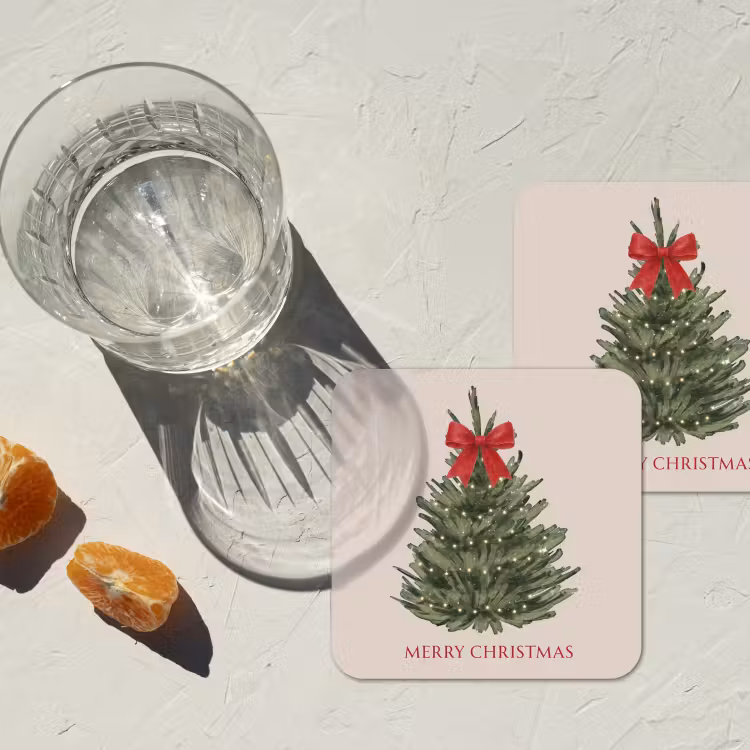 Onderzetter - Tekst - Kerst - Kerstboom — 2