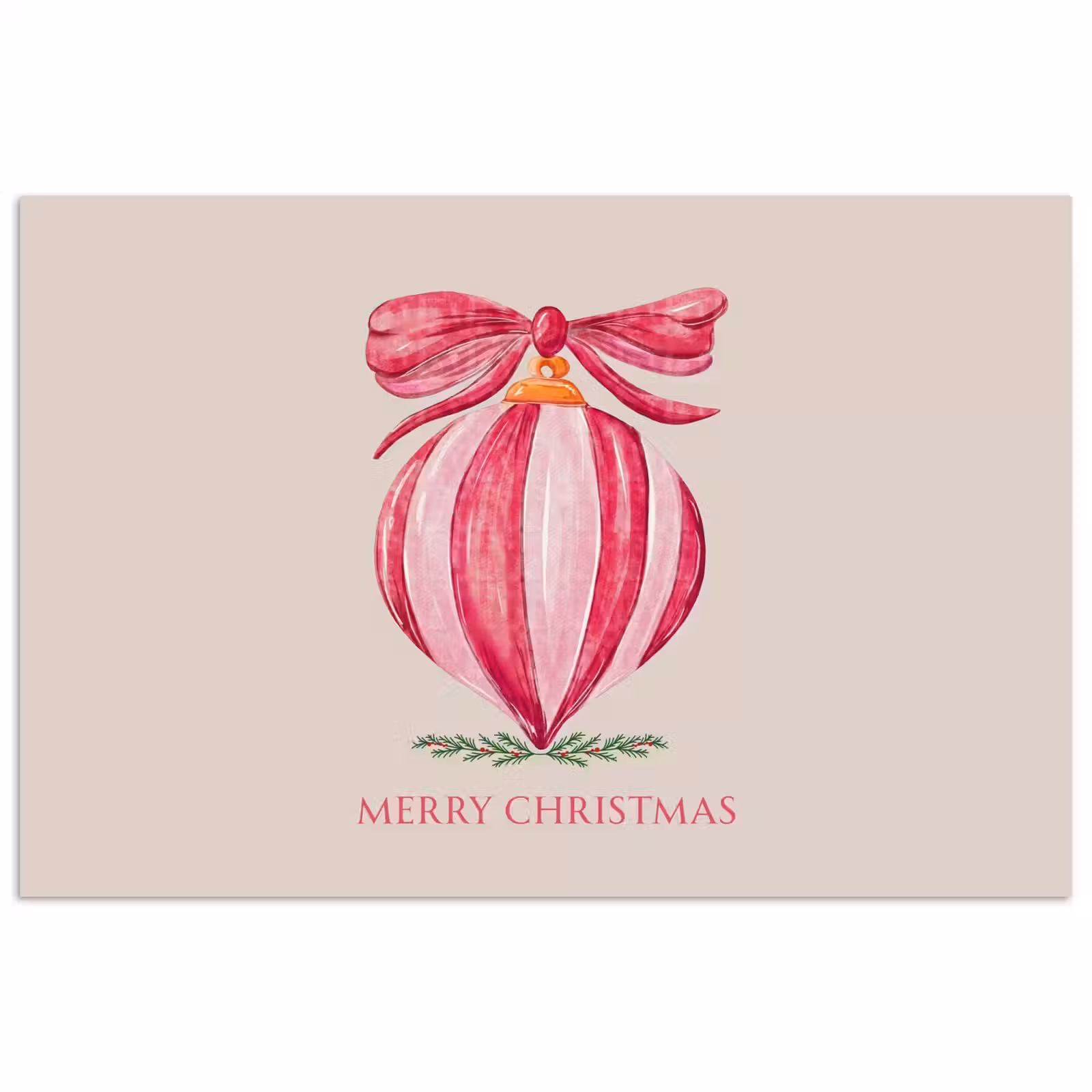 Poster - Kerst - Kerstbal - Tekst — 1