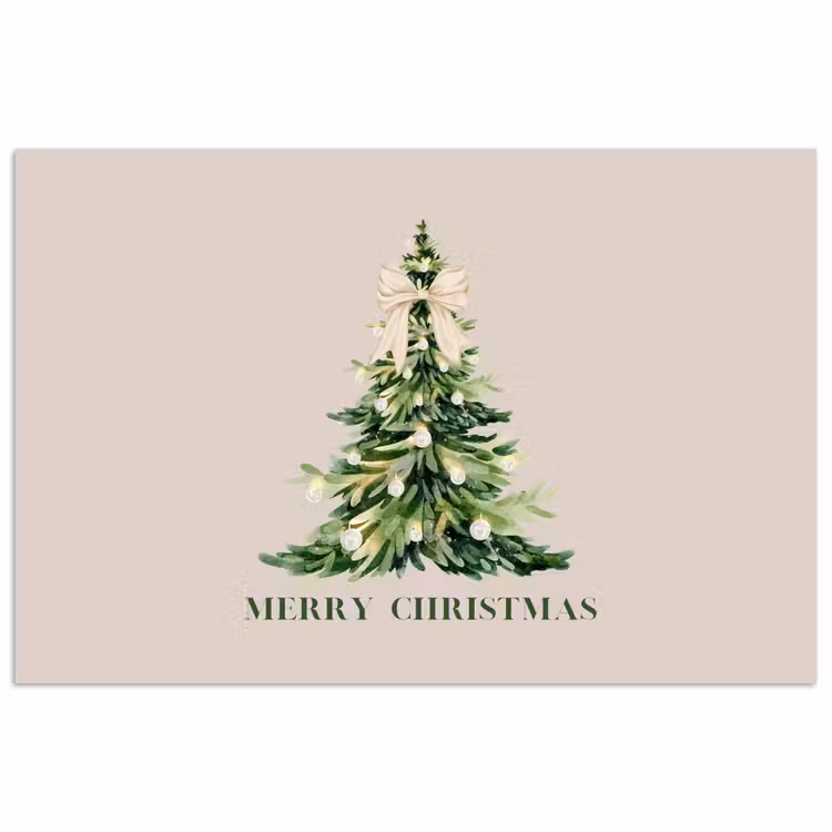 Poster - Kerst - Kerstboom - Tekst — 1