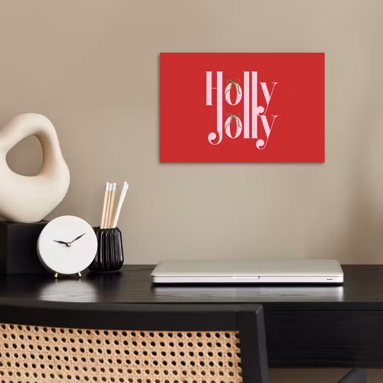 Poster - Kerst - Roze - Rood - Tekst — 2