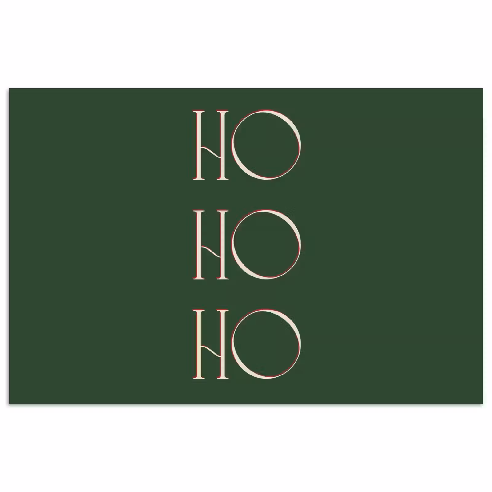 Poster - Tekst - Kerst - Modern - Groen — 1
