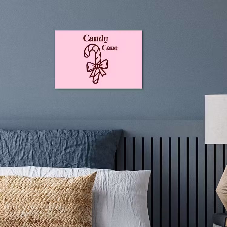 Poster - Kerst - Snoep - Tekst - Bruin - Roze — 3