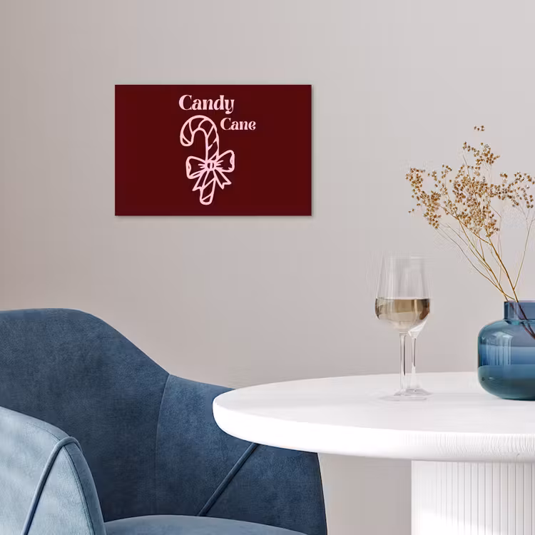 Poster - Kerst - Snoep - Tekst - Roze — 4