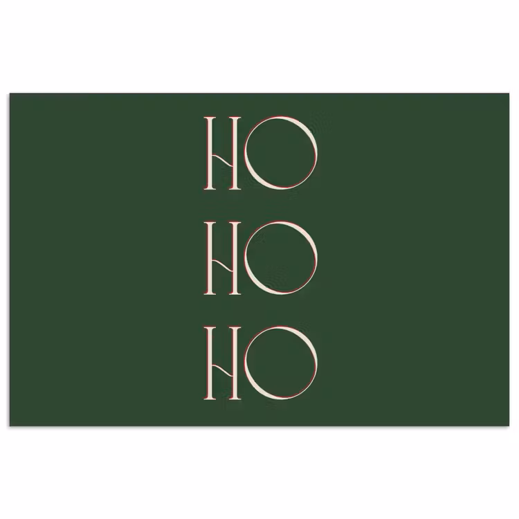 Poster - Tekst - Kerst - Modern - Groen — 1