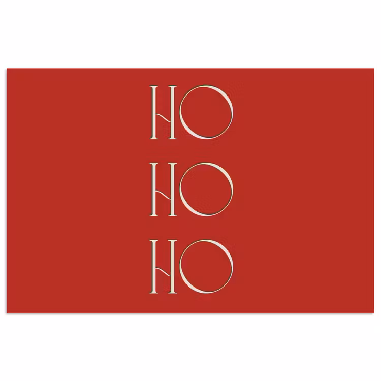Poster - Tekst - Kerst - Modern - Rood — 1