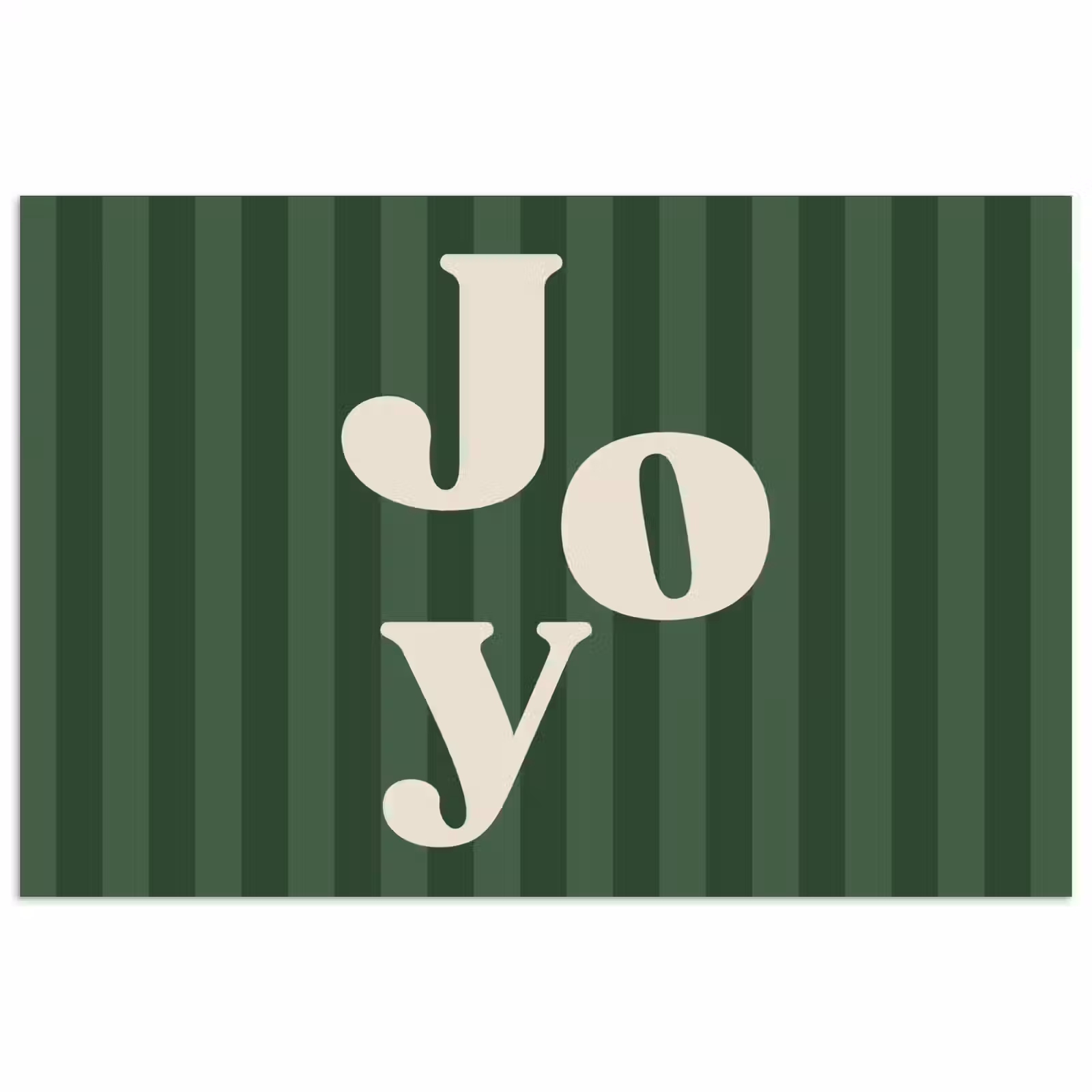 Poster - Joy - Kerst - Tekst - Groen — 1