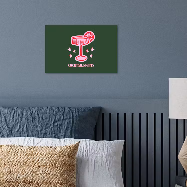 Poster - Cocktail - Kerst - Roze - Groen — 3