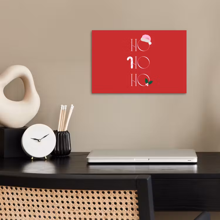 Poster - Kerst - Tekst - illustratie - Rood — 2