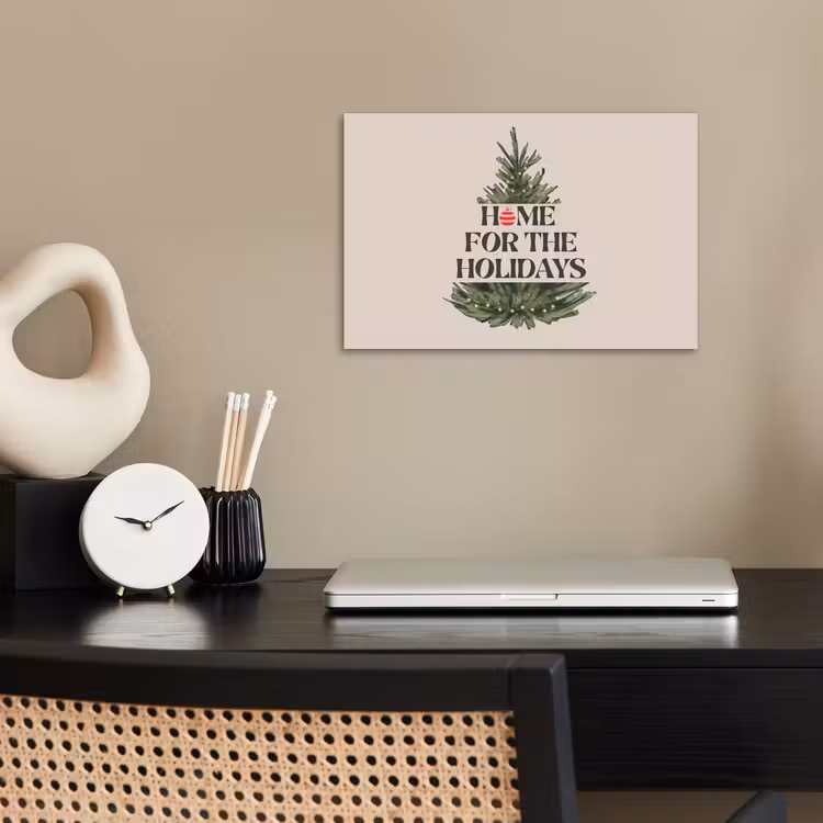 Poster - Kerst - Tekst - Kerstboom - Beige — 2
