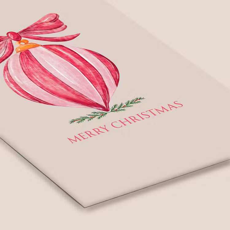 Poster met lijst - Kerst - Kerstbal - Tekst — 7