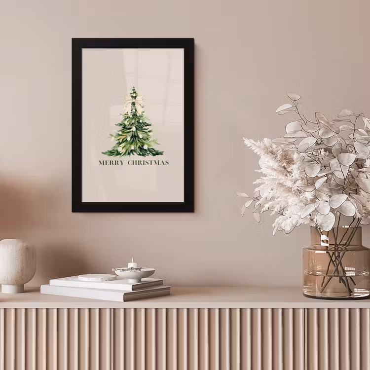 Poster met lijst - Kerst - Kerstboom - Tekst — 5