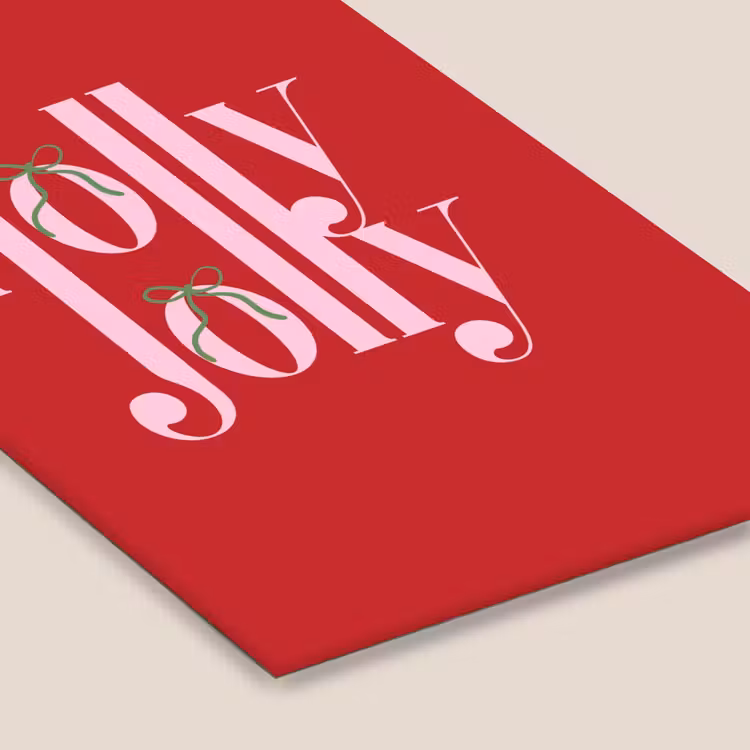 Poster met lijst - Kerst - Roze - Rood - Tekst — 7